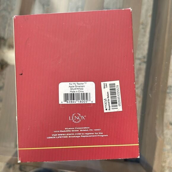 Lenox Holiday For My Teacher Ornament - Picture 3 of 3